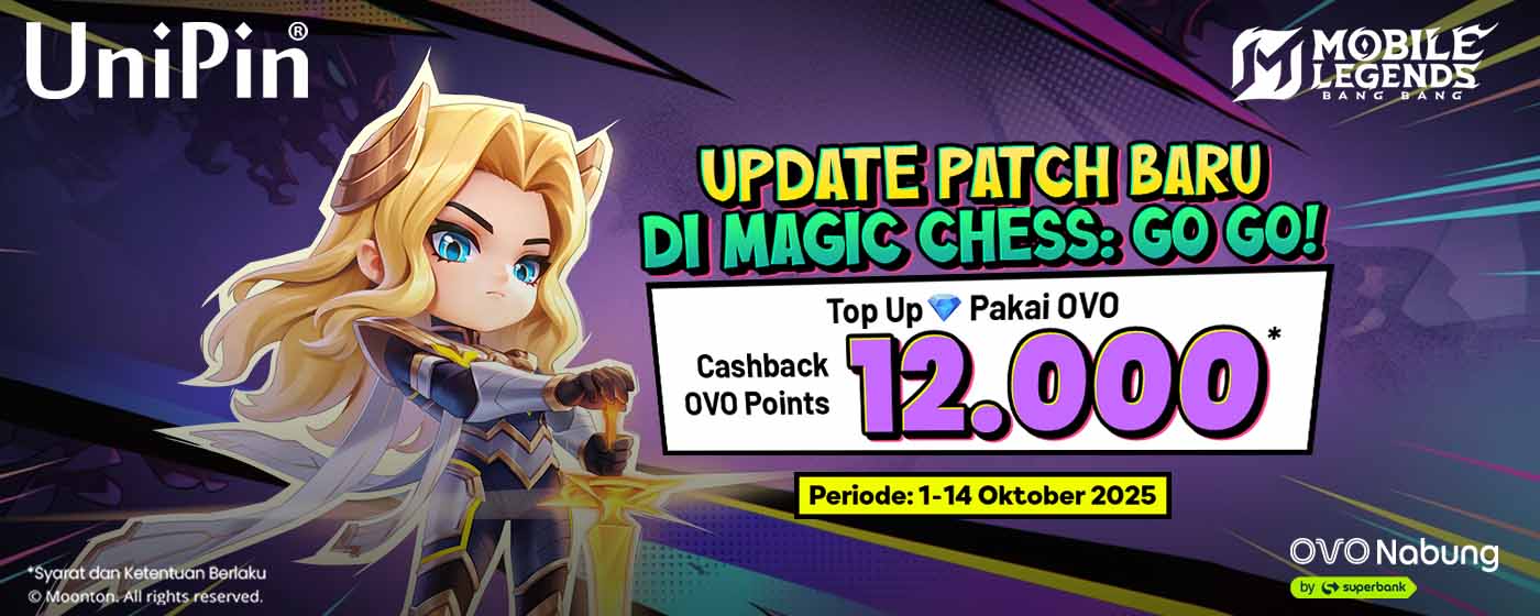 Update Patch Magic Chess: Go Go dan Dapatkan Commander Cyclops! Top Up Diamond di UniPin Pakai OVO, Cashback 12Ribu OVO Points!